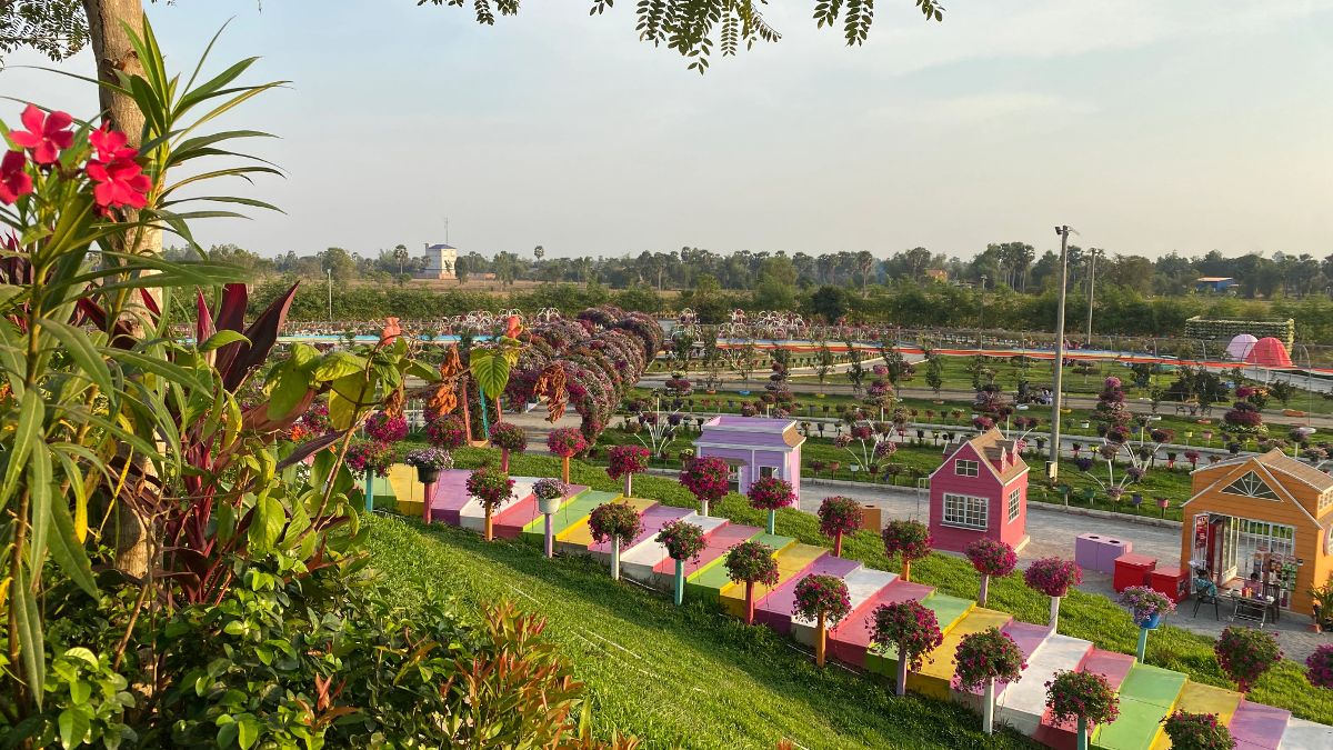 Panorámica del Jardín de las Maravillas de Angkor en Siem Reap